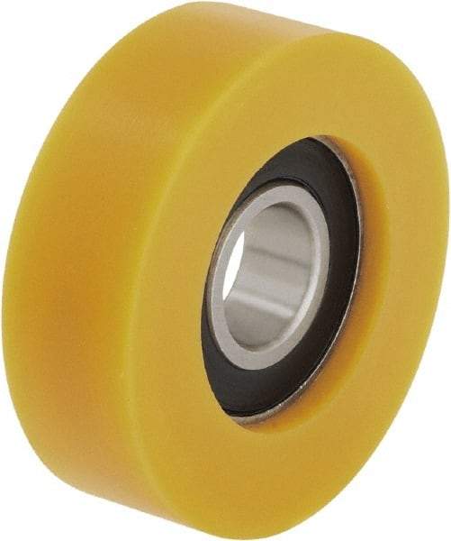 Blickle - 2 Inch Diameter x 19/32 Inch Wide, Polyurethane-Elastomer Blickle Extrathane Caster Wheel - 154 Lb. Capacity, 1 Inch Axle Diameter, Ball Bearing - Caliber Tooling