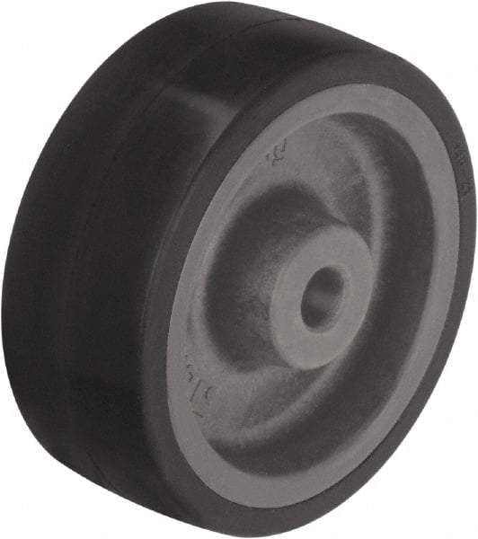 Blickle - 4 Inch Diameter x 1-3/8 Inch Wide, Heat-Resistant Silicone Rubber Caster Wheel - 176 Lb. Capacity, 1/2 Inch Axle Diameter, Plain Bore Bearing - Caliber Tooling