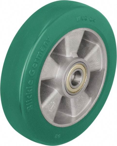 Blickle - 10 Inch Diameter x 1-31/32 Inch Wide, Polyurethane-Elastomer Blickle Softhane Caster Wheel - 1,760 Lb. Capacity, 1 Inch Axle Diameter, Ball Bearing - Caliber Tooling