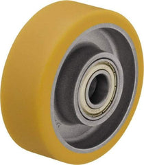 Blickle - 4 Inch Diameter x 1-37/64 Inch Wide, Polyurethane-Elastomer Blickle Extrathane Caster Wheel - 770 Lb. Capacity, 19/32 Inch Axle Diameter, Ball Bearing - Caliber Tooling