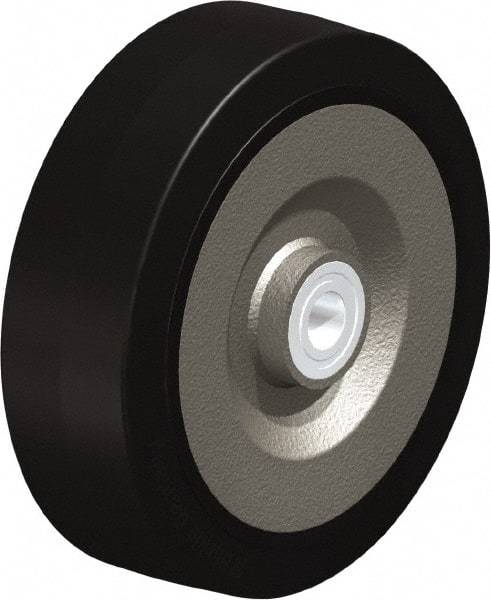 Blickle - 10 Inch Diameter x 3-9/64 Inch Wide, Solid Rubber Caster Wheel - 2,200 Lb. Capacity, 1 Inch Axle Diameter, Ball Bearing - Caliber Tooling