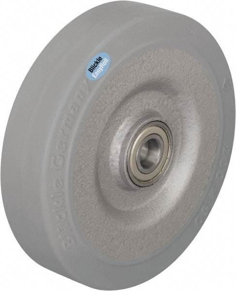 Blickle - 6-1/2 Inch Diameter x 1-31/32 Inch Wide, Solid Rubber Caster Wheel - 990 Lb. Capacity, 25/32 Inch Axle Diameter, Ball Bearing - Caliber Tooling