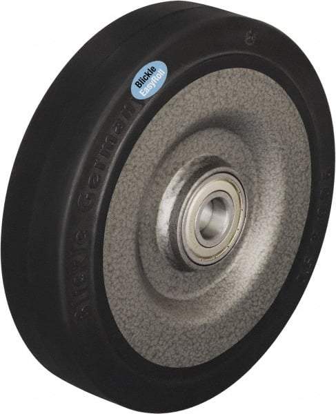 Blickle - 10 Inch Diameter x 2-23/64 Inch Wide, Solid Rubber Caster Wheel - 1,870 Lb. Capacity, 1 Inch Axle Diameter, Ball Bearing - Caliber Tooling