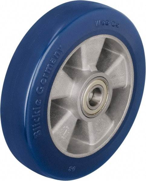 Blickle - 8 Inch Diameter x 1-31/32 Inch Wide, Polyurethane-Elastomer Blickle Besthane Caster Wheel - 1,540 Lb. Capacity, 25/32 Inch Axle Diameter, Ball Bearing - Caliber Tooling