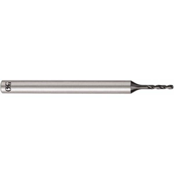 Micro Drill Bit: 0.0228″ Dia, 140 °, Solid Carbide TiAlN Finish, RH Cut, Series 5330