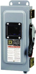 Square D - 30 Amp, 600 VAC/VDC, 3 Pole Nonfused Safety Switch - NEMA 12 & 3R, 10 hp at 600 VAC, 15 at 600 VDC (Single Phase), 30 hp at 600 VAC, 15 hp at 600 VDC (Triple Phase) - Caliber Tooling