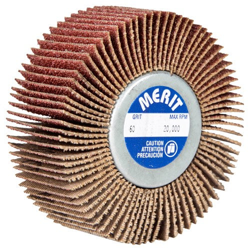 2 1/2″ × 1″ × 1/4″-20 Super Finish Flap Wheel 120 Grit Aluminum Oxide - Caliber Tooling