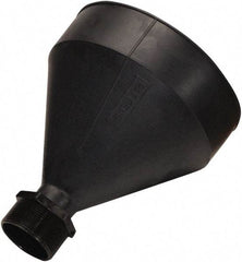 Funnel King - 9-3/16" High x 7-1/2" Diam, Polyethylene, Drum Funnel - 55 Gal Drum/Pail Capacity - Caliber Tooling