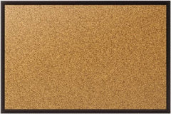 Quartet - 72" Wide x 48" High Open Cork Bulletin Board - Natural (Color) - Caliber Tooling