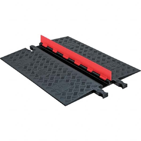 Checkers - On Floor Cable Covers Cover Material: Polyurethane Number of Channels: 1 - Caliber Tooling