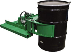 Valley Craft - 2,000 Lb Load Capacity, 30, 55 & 85 Gal Forklift Drum Handler - Steel Wheels - Caliber Tooling