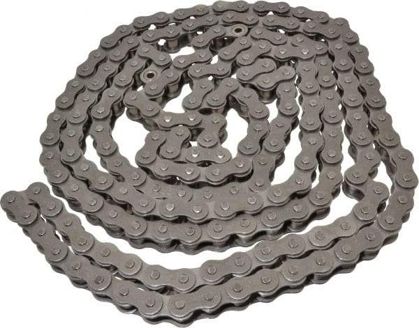 Morse - 5/8" Pitch, ANSI 50, Low Maintenance Roller Chain - Chain No. 50, 10 Ft. Long, 0.4" Roller Diam, 3/8" Roller Width - Caliber Tooling