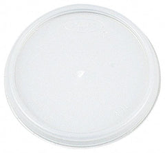 DART - Dart Lids for 8 oz Hot/Cold Foam Cups, Vented - White - Caliber Tooling