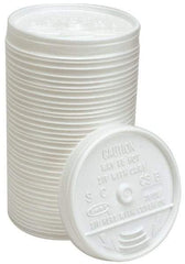 DART - Dart Sip-Thru Lids for 16 oz Hot/Cold Foam Cups - White - Caliber Tooling