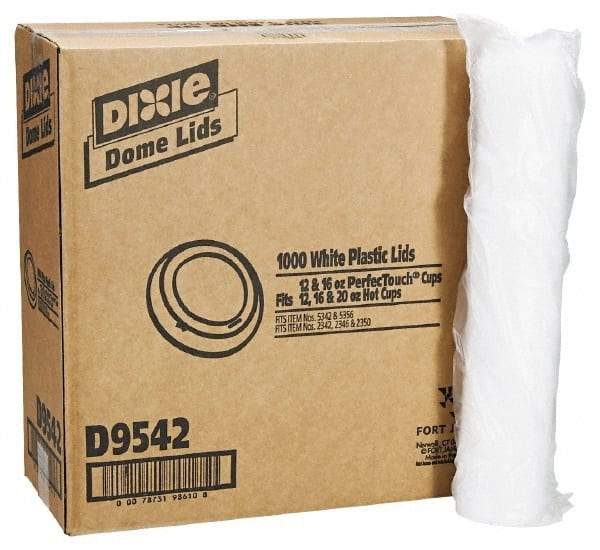 Dixie - Dixie Dome Drink-Thru Lids for 10-16 oz Hot Cups - White - Caliber Tooling