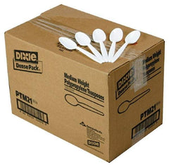 Dixie - Mediumweight Plastic Teaspoons - Mediumweight Plastic Teaspoons - Caliber Tooling