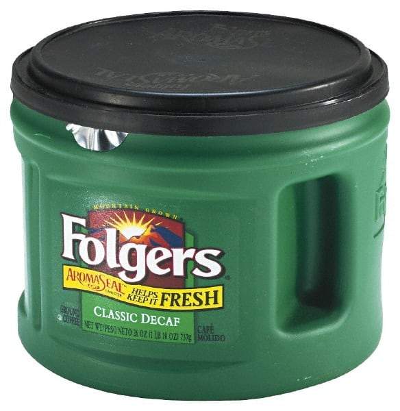 Folgers - Folgers Decaffeinated Ground Coffee, 22.6 oz. Can - Caliber Tooling