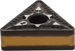 Iscar - TNMG332 GN Grade IC8250 Carbide Turning Insert - TiCN/Al2O3/TiN Finish, 60° Triangle, 3/8" Inscr Circle, 3/16" Thick, 1/32" Corner Radius - Caliber Tooling