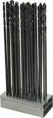 Hertel - 1/16 to 1/2", 135° Point, Black Oxide Finish, Aircraft Extension Length Drill Bit Set - Caliber Tooling