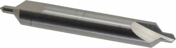 Hertel - #4 Plain Cut 90° Incl Angle Solid Carbide Combo Drill & Countersink - Caliber Tooling