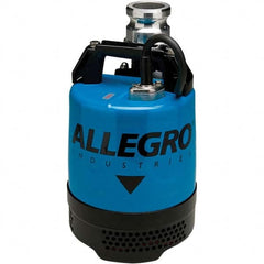 Allegro - 2/3 hp, 5.4 Amp Rating, 115 VAC, 60 Hz, Single Speed Continuous Duty Dewatering Pump - Caliber Tooling