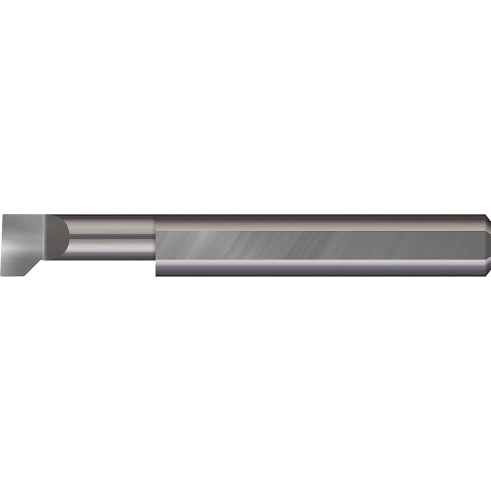 Micro 100 - Thread Relief Tools; Material: Solid Carbide ; Cutting Diameter (Inch): 0.0940 ; Flat Width (Decimal Inch): 0.0490 ; Cutting Depth (Inch): 3/8 ; Projection (Decimal Inch): 0.0400 ; Shank Diameter (Inch): 1/8 - Exact Industrial Supply