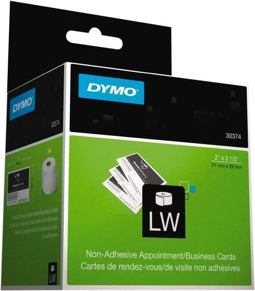 Dymo - 2" Wide x 3-1/2" Long, White Appointment Card Label - For DYMO LabelWriter Printers - Caliber Tooling