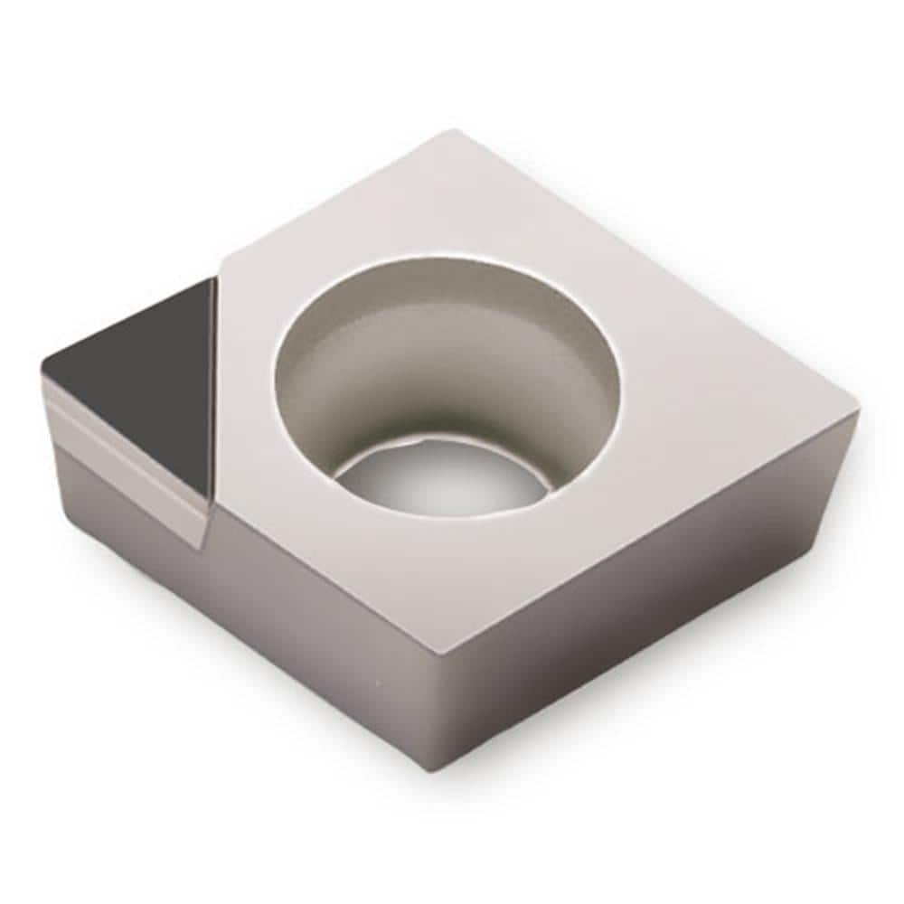 CCGW32.51LN7 KP300 Polycrystalline Diamond (PCD) Turning Insert 0.157″ Long, 3/8″ Inscribed Circle, 1/64″ Corner Radius, 80° Diamond