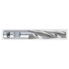 5/64 x 3/16 x 1 x 2-1/4 3 Fl HSS-CO Tapered Center Cutting End Mill -  Bright - Caliber Tooling