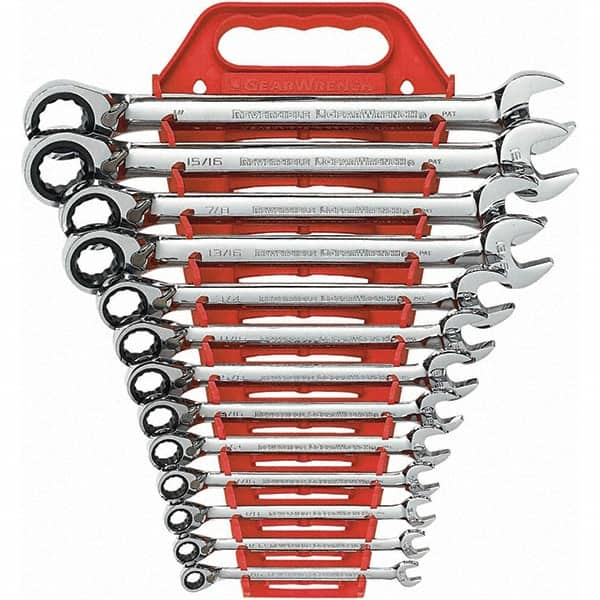 GearWrench - Wrench Sets Tool Type: Combination Wrench System of Measurement: Inch - Caliber Tooling