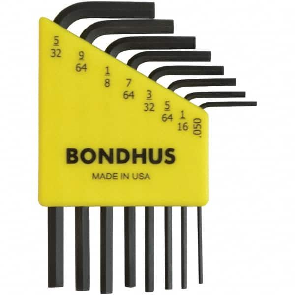 Bondhus - Hex Key Sets Tool Type: Hex Handle Type: L-Key Short Arm - Caliber Tooling