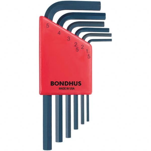 Bondhus - Hex Key Sets Tool Type: Hex Handle Type: L-Key Short Arm - Caliber Tooling