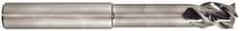 Niagara Cutter - 1", 3 Flute, Single End, Solid Carbide, 0.045" Corner Radius End Mill - 6" OAL, 45° Helix, Right Hand Flute, 1-1/4" LOC, Right Hand Cut, 3-1/2" Extended Reach - Caliber Tooling