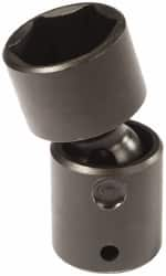 Proto - 1/2" Drive 1/2" Standard Universal Impact Socket - 6 Points, 2-19/32" OAL - Caliber Tooling