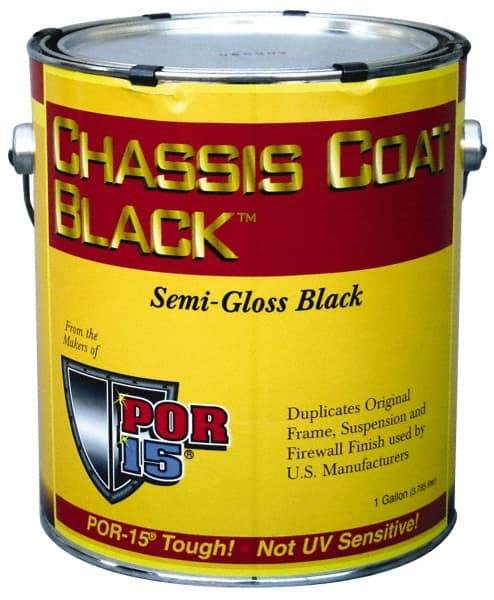 POR-15 - Semigloss Black Automotive Topcoat - 1 Gal Can with Handle - Caliber Tooling