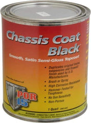 POR-15 - Semigloss Black Automotive Topcoat - 1 Qt Can - Caliber Tooling