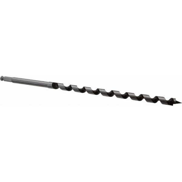 DeWALT - 3/4", 7/16" Diam Hex Shank, 17" Overall Length with 12" Twist, Ship Auger Bit - Caliber Tooling