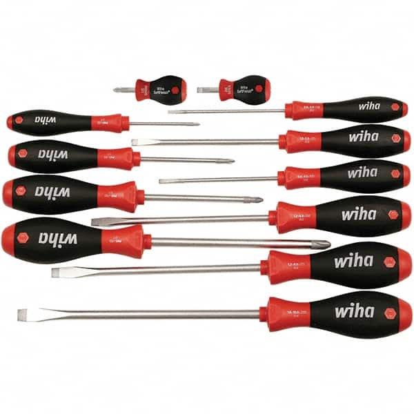 Wiha - 12 Piece Slotted, Phillips & Stubby Screwdriver Set - Caliber Tooling