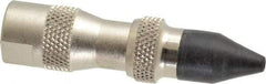 Coilhose Pneumatics - 125 Max psi Rubber Push Button Blow Gun - 1/4 NPT, 3" Tube Length, Nickel Plated Brass - Caliber Tooling