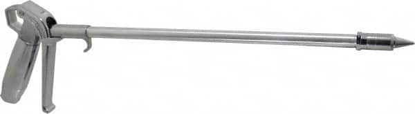 Coilhose Pneumatics - 150 Max psi High Flow Conical Nozzle Pistol Grip Blow Gun - 1/4 NPT, 12" Tube Length, Chrome Plated Aluminum & Brass, Aluminum Extension - Caliber Tooling