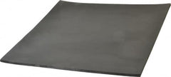 Made in USA - 12" Long, 12" Wide, 1/4" Thick, Buna-N Rubber Foam Sheet - 50 to 60 Durometer, Black, -20 to 180°F, 2,500 psi Tensile Strength, Plain Backing, Stock Length - Caliber Tooling