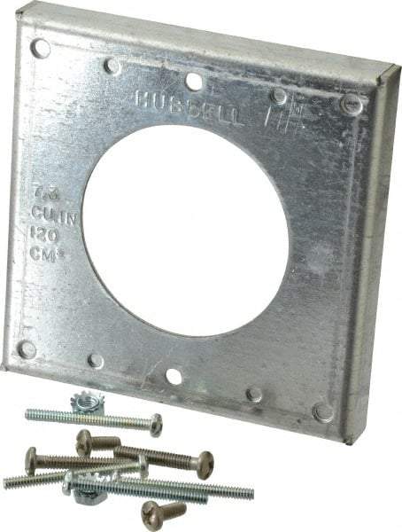 Hubbell Wiring Device-Kellems - Electrical Outlet Box Steel Raised Cover - 4" Overall Width - Caliber Tooling