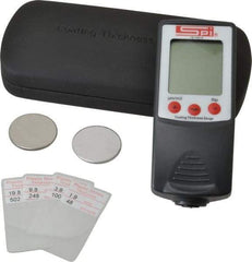 SPI - 0 to 40 mil Digital Coating Thickness Gage - For Use with Ferrous/Nonferrous Bases - Caliber Tooling