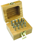 C-725 8Pc Set; 1/4" SH Dbl Cut - CBD - Burr - Caliber Tooling