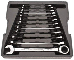 GearWrench - 12 Piece, 8mm to 19mm, Combination Wrench Set - Metric Measurement Standard, Chrome Finish, Comes in Tray - Caliber Tooling