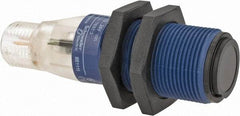 Telemecanique Sensors - 4 Pin M12 Connector, 15m Nominal Distance, Shock and Vibration Resistant, Through Beam Photoelectric Sensor - 12 to 24 VDC, 500 Hz, PBT, 60mm Long x 18mm Wide - Caliber Tooling