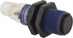 Telemecanique Sensors - 4 Pin M12 Connector, 15m Nominal Distance, Shock and Vibration Resistant, Through Beam Photoelectric Sensor - 12 to 24 VDC, 500 Hz, PBT, 2.36 Inch Long x 0.71 Inch Wide - Caliber Tooling