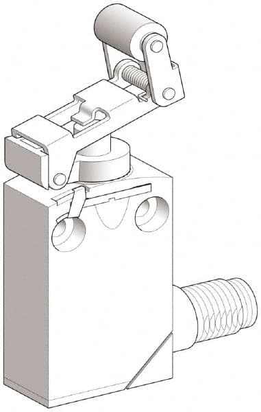 Telemecanique Sensors - DP, NC/NO, 240 VAC, 5 Pin M12 Male Terminal, Roller Plunger Actuator, General Purpose Limit Switch - IP66, IP67, IP68 IPR Rating - Caliber Tooling