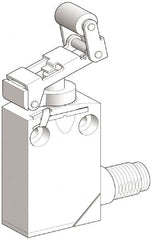 Telemecanique Sensors - DP, NC/NO, 240 VAC, 5 Pin M12 Male Terminal, Roller Plunger Actuator, General Purpose Limit Switch - IP66, IP67, IP68 IPR Rating - Caliber Tooling