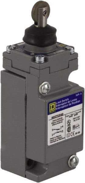 Square D - SPDT, NC/NO, 600 Volt Screw Terminal, Roller Plunger Actuator, General Purpose Limit Switch - 1, 2, 4, 6, 12, 13, 6P NEMA Rating, IP67 IPR Rating - Caliber Tooling